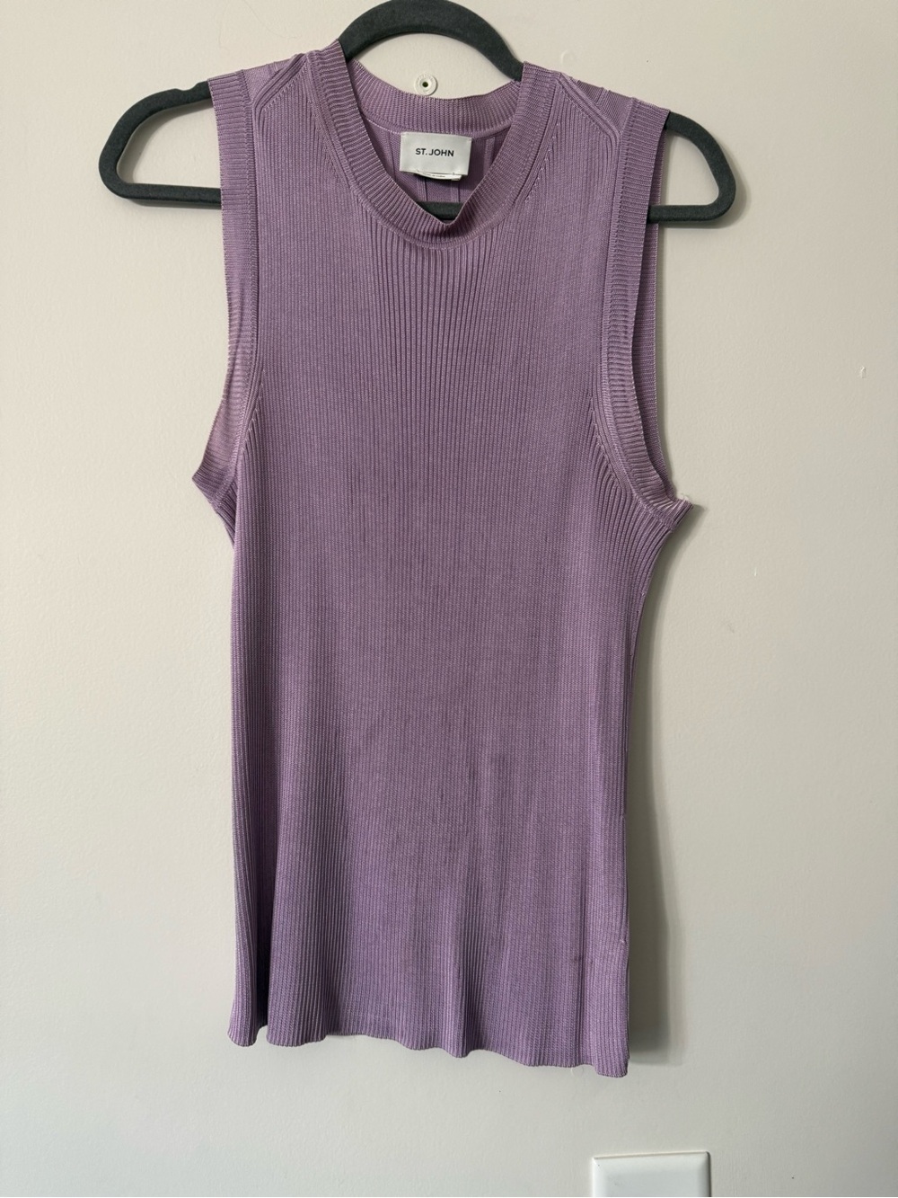 St. John Collection Lilac Ribbed Sweater and Cardigan Set. Worn twice. - Picture 14 of 14